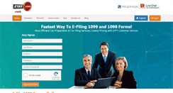 Desktop Screenshot of etax1099.com